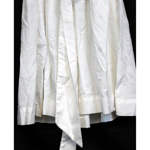 Vtg 90s Isabel Garreton Smocked White Dress 3T Dots Pleated Collar Pink Flowers - Picture 8 of 12